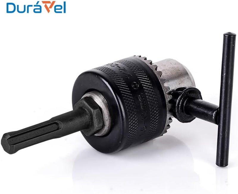 درافل ظرف مثقاب دورافيل بمفتاح 13 مم مع ساق SDS Plus، هيكل شديد التحمل، يتضمن مفتاح الظرف - Image 3